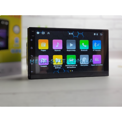 2din универсальная магнитола в авто 7023-A 7'' Android-14 (2+32GB) With Carplay
