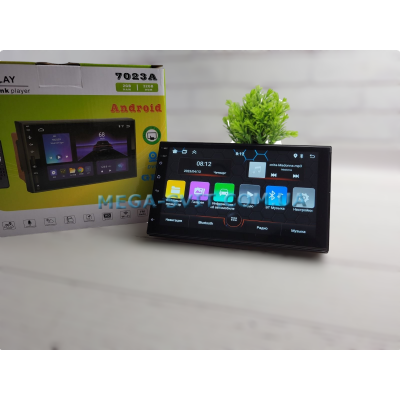 2din универсальная магнитола в авто 7023-A 7'' Android-14 (2+32GB) With Carplay