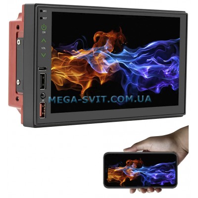 Автомагнитола With Carplay (2+32GB), Wi-Fi,  With Carplay  Android-14, модуль GPS, Bluetooth